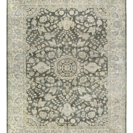 Ziegler 8' 0" X 11' 5" Hand Knotted Wool Rug 8' 0" X 11' 5" (244 X 348) / Green / Wool