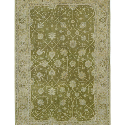 Ziegler 5' 1" X 7' 9" Hand Knotted Wool Rug 5' 1" X 7' 9" (155 X 236) / Green / Wool