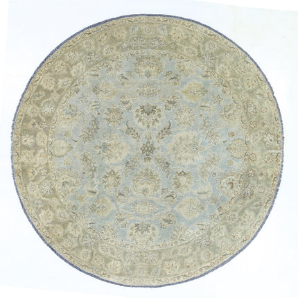 Ziegler 5' 8" X 5' 10" Hand Knotted Wool Rug 5' 8" X 5' 10" (173 X 178) / Blue / Wool