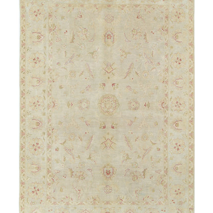Ziegler 6' 0" X 8' 6" Hand Knotted Wool Rug 6' 0" X 8' 6" (183 X 259) / Ivory / Wool