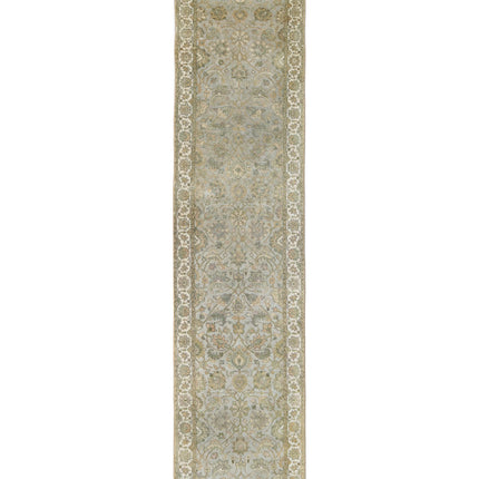 Ziegler 2' 8" X 11' 8" Hand Knotted Wool Rug 2' 8" X 11' 8" (81 X 356) / Grey / Wool