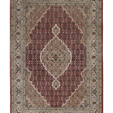 Ziegler 4' 8" X 6' 7" Hand Knotted Wool Rug 4' 8" X 6' 7" (142 X 201) / Red / Wool
