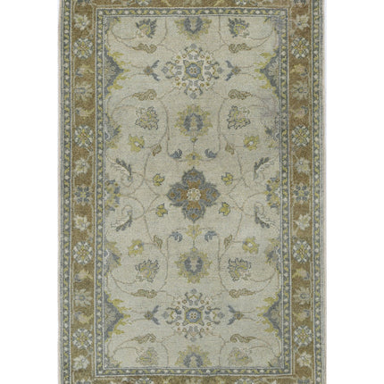 Ziegler 2' 10" X 4' 9" Hand Knotted Wool Rug 2' 10" X 4' 9" (86 X 145) / Beige / Wool
