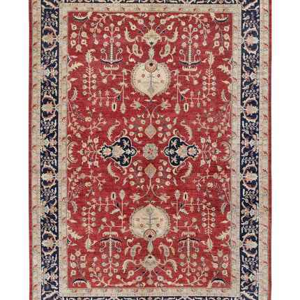 Ziegler 11' 6" X 16' 9" Hand Knotted Wool Rug 11' 6" X 16' 9" (351 X 511) / Red / Wool
