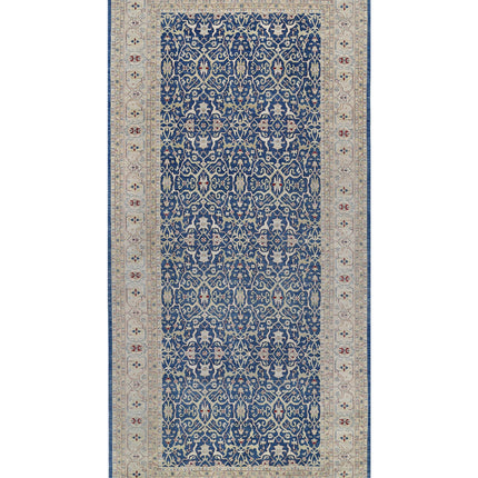 Ziegler 9' 8" X 21' 2" Hand Knotted Wool Rug 9' 8" X 21' 2" (295 X 645) / Blue / Wool