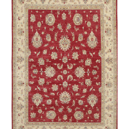 Ziegler 8' 3" X 11' 9" Hand Knotted Wool Rug 8' 3" X 11' 9" (251 X 358) / Red / Wool