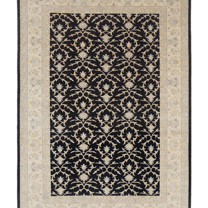 Ziegler 7' 9" X 10' 9" Hand Knotted Wool Rug 7' 9" X 10' 9" (236 X 328) / Black / Wool