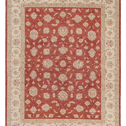 Ziegler 8' 10" X 11' 5" Hand Knotted Wool Rug 8' 10" X 11' 5" (269 X 348) / Red / Wool