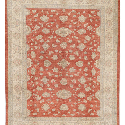Ziegler 9' 1" X 11' 6" Hand Knotted Wool Rug 9' 1" X 11' 6" (277 X 351) / Rust / Wool
