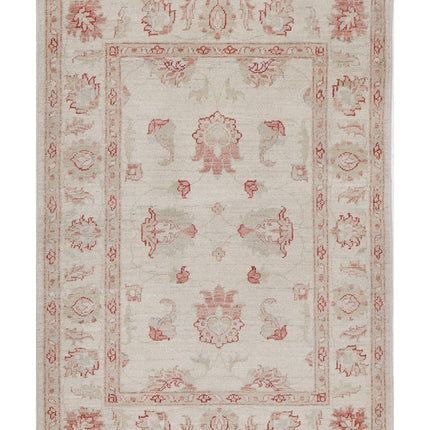Ziegler 2' 9" X 3' 9" Hand Knotted Wool Rug 2' 9" X 3' 9" (84 X 114) / Ivory / Wool