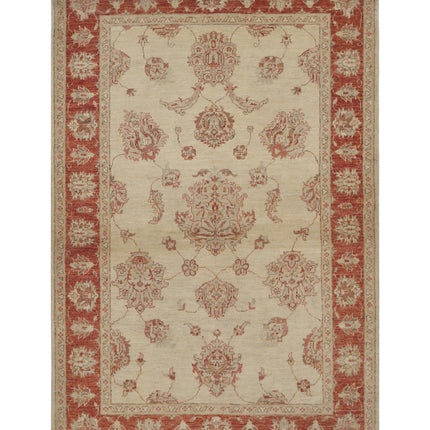 Ziegler 3' 11" X 6' 1" Hand Knotted Wool Rug 3' 11" X 6' 1" (119 X 185) / Ivory / Wool
