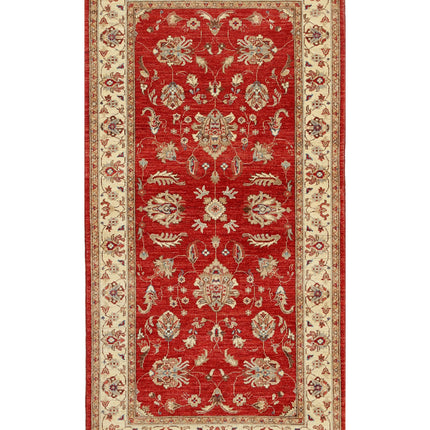 Ziegler 3' 5" X 6' 6" Hand Knotted Wool Rug 3' 5" X 6' 6" (104 X 198) / Red / Wool