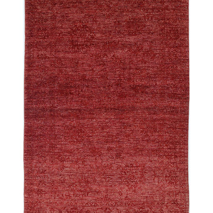 Ziegler 3' 10" X 5' 10" Hand Knotted Wool Rug 3' 10" X 5' 10" (117 X 178) / Red / Wool