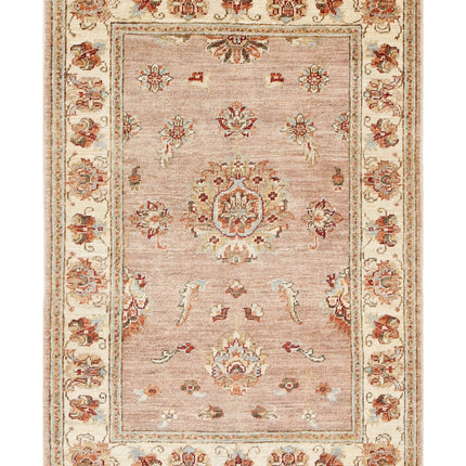 Ziegler 2' 8" X 3' 9" Hand Knotted Wool Rug 2' 8" X 3' 9" (81 X 114) / Pink / Wool