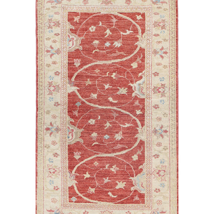 Ziegler 2' 8" X 4' 7" Hand Knotted Wool Rug 2' 8" X 4' 7" (81 X 140) / Red / Wool