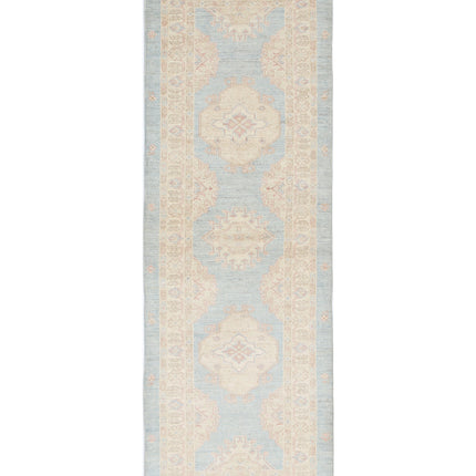 Ziegler 2' 7" X 8' 0" Hand Knotted Wool Rug 2' 7" X 8' 0" (79 X 244) / Blue / Wool