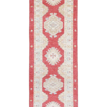 Ziegler 2' 8" X 7' 9" Hand Knotted Wool Rug 2' 8" X 7' 9" (81 X 236) / Red / Wool