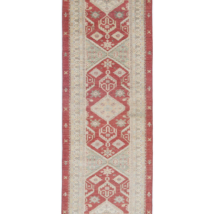 Ziegler 2' 9" X 8' 4" Hand Knotted Wool Rug 2' 9" X 8' 4" (84 X 254) / Red / Wool