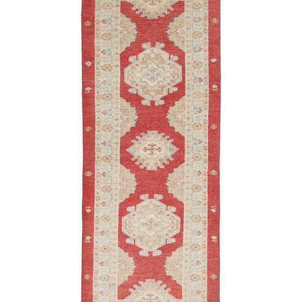 Ziegler 2' 8" X 7' 9" Hand Knotted Wool Rug 2' 8" X 7' 9" (81 X 236) / Red / Wool