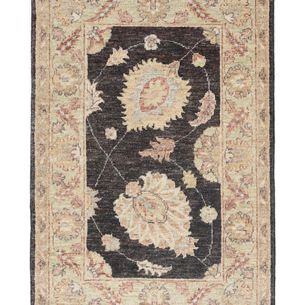 Ziegler 2' 1" X 3' 1" Hand Knotted Wool Rug 2' 1" X 3' 1" (63 X 94) / Brown / Wool