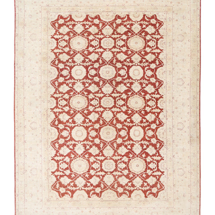 Ziegler 10' 0" X 13' 10" Hand Knotted Wool Rug 10' 0" X 13' 10" (305 X 422) / Rust / Wool