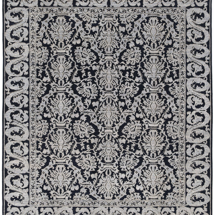 Ziegler 8' 1" X 9' 9" Hand Knotted Wool Rug 8' 1" X 9' 9" (246 X 297) / Black / Wool