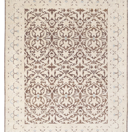 Ziegler 8' 11" X 11' 4" Hand Knotted Wool Rug 8' 11" X 11' 4" (272 X 345) / Brown / Wool