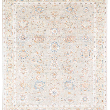 Ziegler 8' 1" X 10' 1" Hand Knotted Wool Rug 8' 1" X 10' 1" (246 X 307) / Grey / Wool