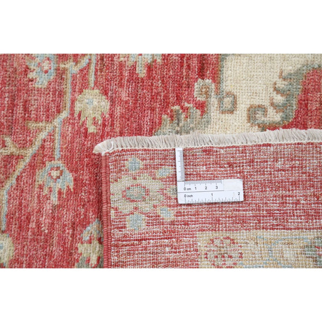 Ziegler 5' 6" X 7' 10" Wool Hand-Knotted Rug 5' 6" X 7' 10" (168 X 239) / Red / Ivory