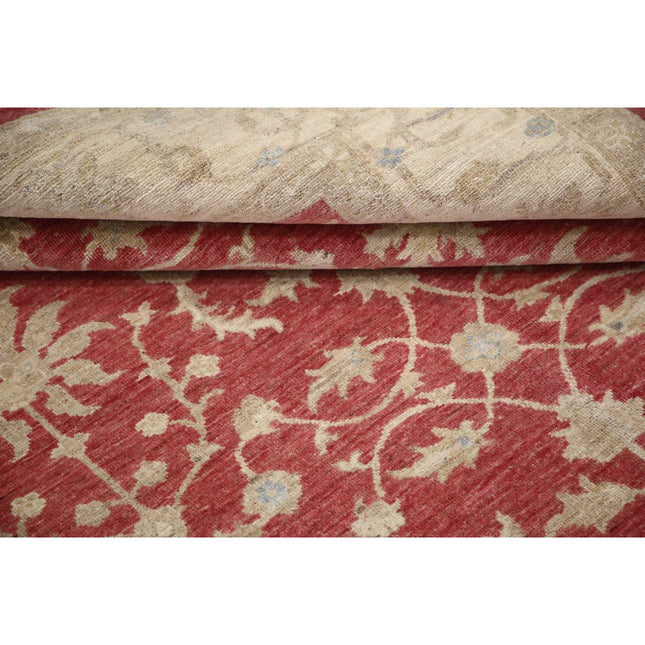 Serenity 5' 7" X 7' 8" Wool Hand-Knotted Rug 5' 7" X 7' 8" (170 X 234) / Red / Ivory