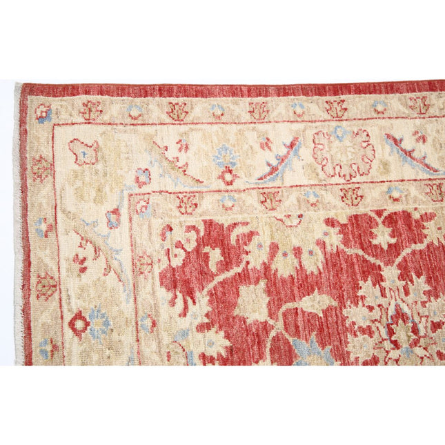 Ziegler 4' 9" X 6' 11" Wool Hand-Knotted Rug 4' 9" X 6' 11" (145 X 211) / Red / Ivory