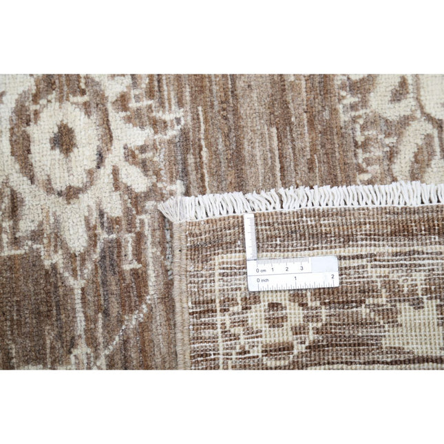 Ziegler 6' 9" X 9' 6" Wool Hand-Knotted Rug 6' 9" X 9' 6" (206 X 290) / Brown / Brown