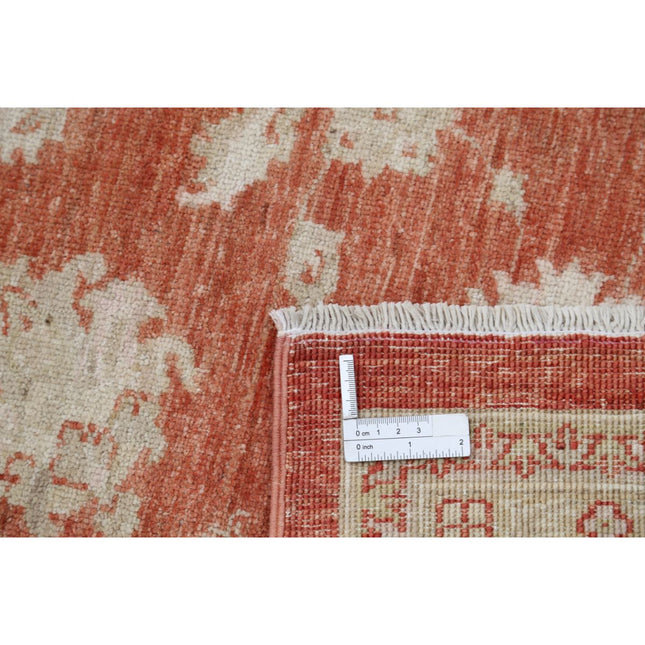 Ziegler 5' 9" X 7' 7" Wool Hand-Knotted Rug 5' 9" X 7' 7" (175 X 231) / Red / Ivory