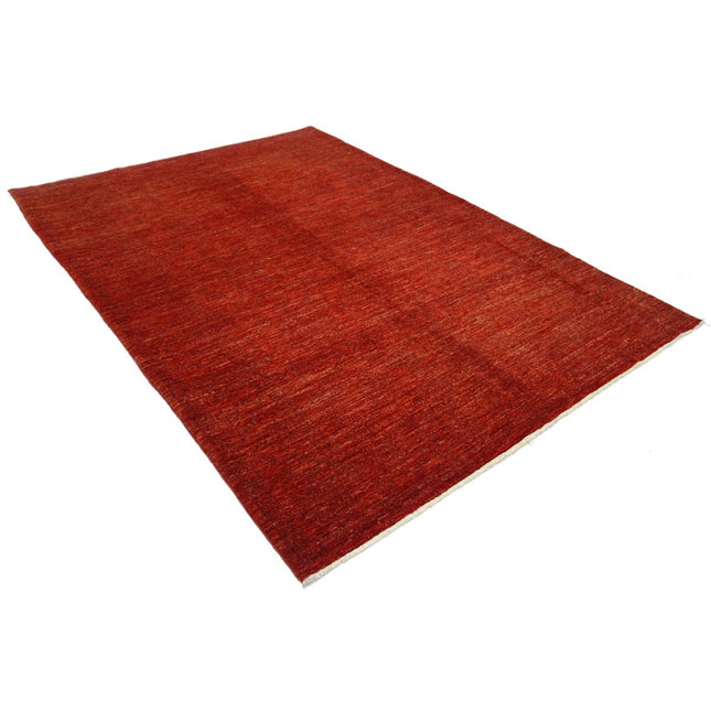 Ziegler 6' 0" X 8' 5" Wool Hand-Knotted Rug 6' 0" X 8' 5" (183 X 257) / Red / Red