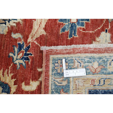 Ziegler 7' 10" X 10' 0" Wool Hand-Knotted Rug 7' 10" X 10' 0" (239 X 305) / Red / Blue