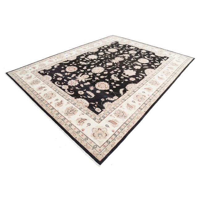 Ziegler 8' 11" X 12' 1" Wool Hand-Knotted Rug 8' 11" X 12' 1" (272 X 368) / Black / Ivory