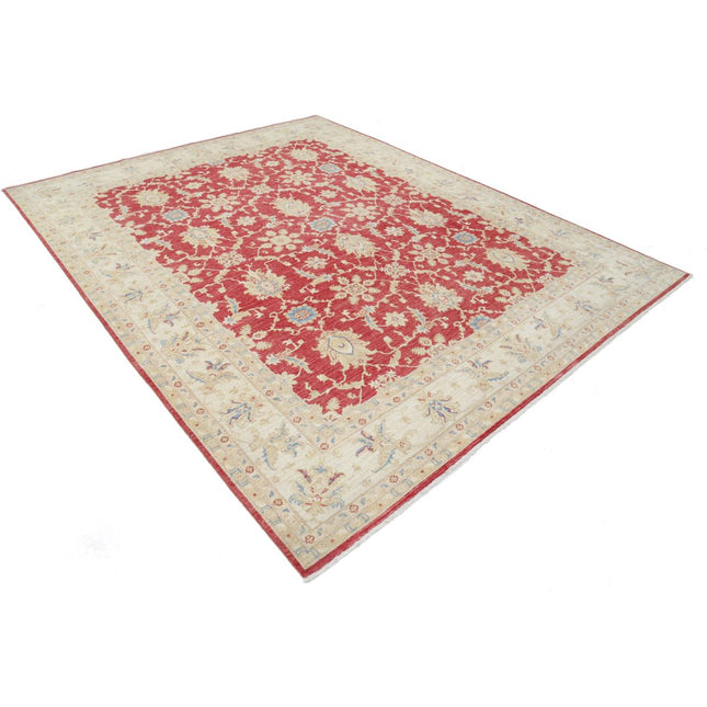 Ziegler 8' 0" X 10' 1" Wool Hand-Knotted Rug 8' 0" X 10' 1" (244 X 307) / Red / Ivory