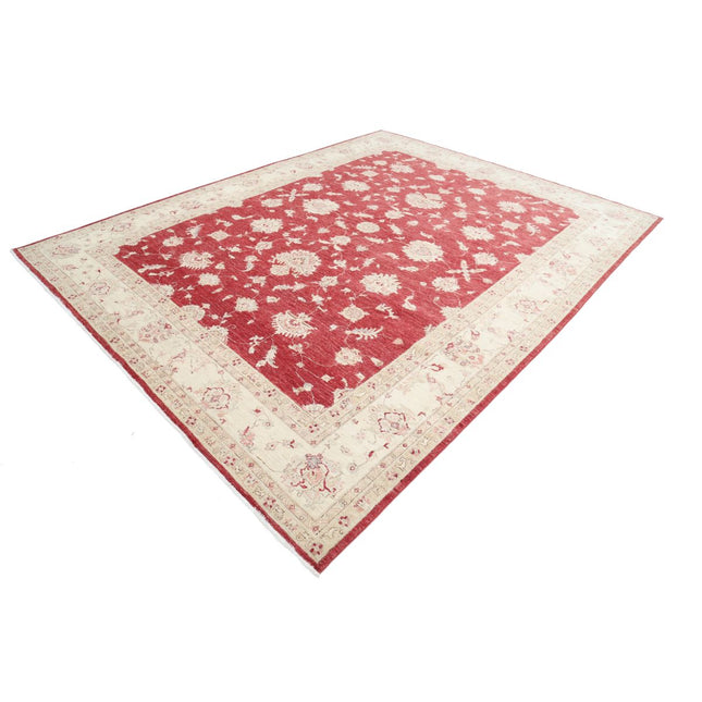Ziegler 8' 11" X 11' 6" Wool Hand-Knotted Rug 8' 11" X 11' 6" (272 X 351) / Red / Ivory
