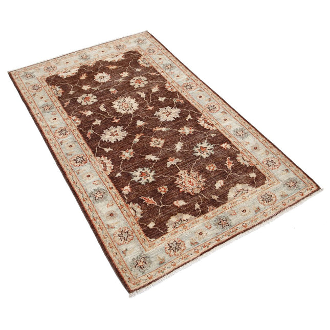 Ziegler 3' 1" X 5' 0" Wool Hand-Knotted Rug 3' 1" X 5' 0" (94 X 152) / Brown / Grey