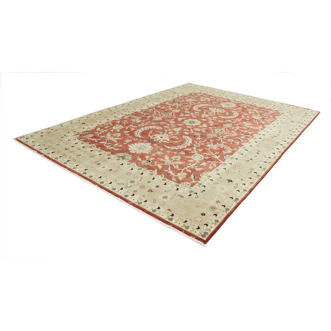 Ziegler 9' 2" X 12' 2" Wool Hand-Knotted Rug 9' 2" X 12' 2" (279 X 371) / Red / Gold