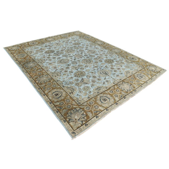 Ziegler 7' 11" X 9' 10" Wool Hand-Knotted Rug 7' 11" X 9' 10" (241 X 300) / Blue / Brown