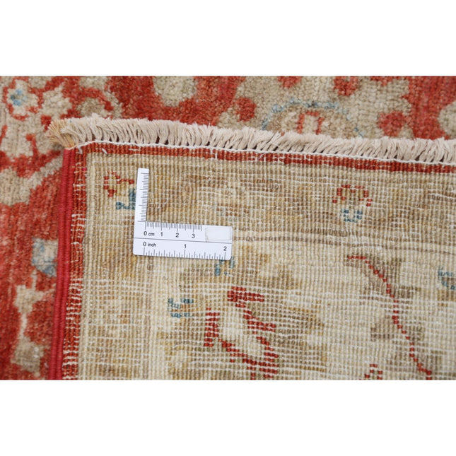 Ziegler 4' 9" X 6' 3" Wool Hand-Knotted Rug 4' 9" X 6' 3" (145 X 191) / Red / Ivory