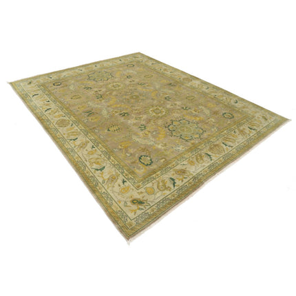 Ziegler 7' 7" X 9' 4" Wool Hand-Knotted Rug 7' 7" X 9' 4" (231 X 284) / Brown / Ivory