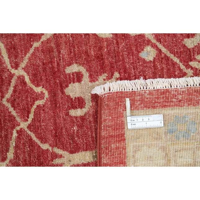 Ziegler 8' 0" X 9' 5" Wool Hand-Knotted Rug 8' 0" X 9' 5" (244 X 287) / Red / Ivory