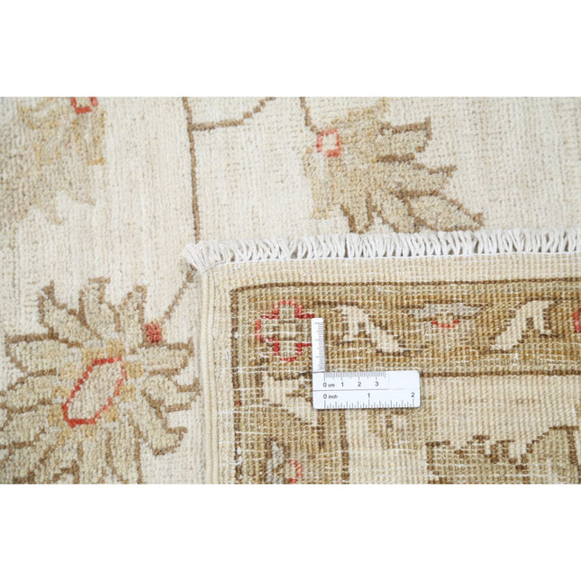 Ziegler 6' 7" X 8' 3" Wool Hand-Knotted Rug 6' 7" X 8' 3" (201 X 251) / Ivory / Ivory