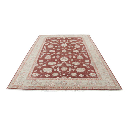 Ziegler 7' 1" X 9' 7" Wool Hand-Knotted Rug 7' 1" X 9' 7" (216 X 292) / Brown / Ivory