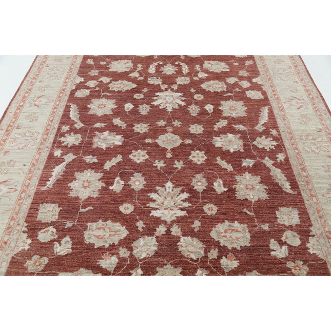 Ziegler 7' 1" X 9' 7" Wool Hand-Knotted Rug 7' 1" X 9' 7" (216 X 292) / Brown / Ivory
