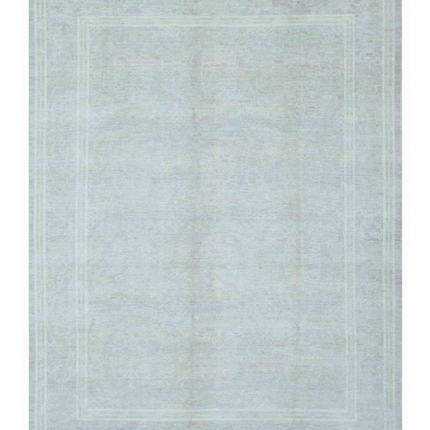 Hand Knotted Oushak Wool Rug 9' 0" X 12' 0"