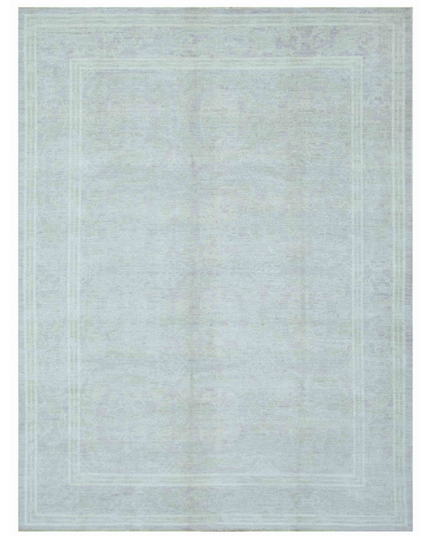 Hand Knotted Oushak Wool Rug 9' 0" X 12' 0"