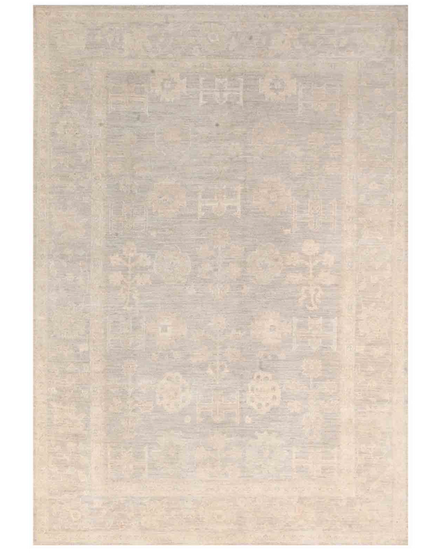 Hand Knotted Oushak Wool Rug 8' 0" X 11' 9"